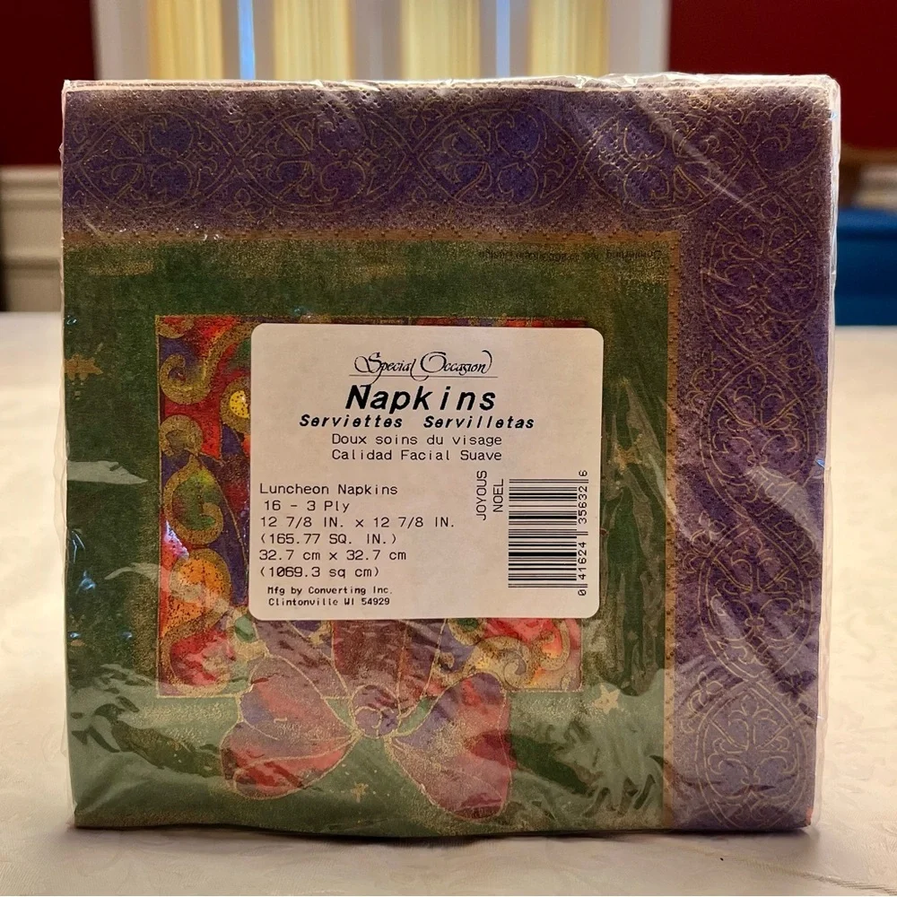 Luncheon and Beverage Holiday Napkins
